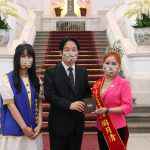 Hoa hậu Yueh Ching Tao vinh dự được vào thăm dinh tổng thống